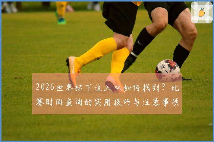 2026世界杯下注入口如何找到？比赛时间查询的实用技巧与注意事项