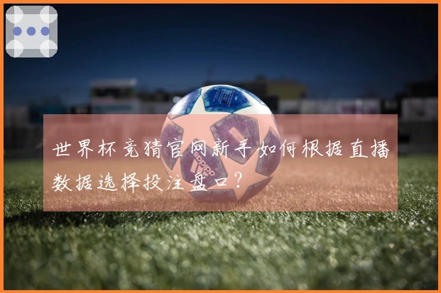 世界杯竞猜官网新手如何根据直播数据选择投注盘口？